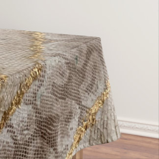 Emerald Snake Skin Tafelkleed Goud Event Decor