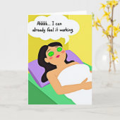 Emerald Spa Moederdagkaart Kaart (Gele Bloem)