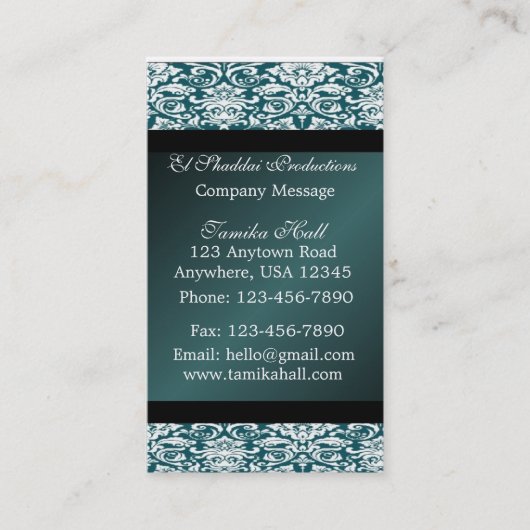 Emerald Sparkle Business | Ministerie van Kaart Visitekaartje (Voorkant)