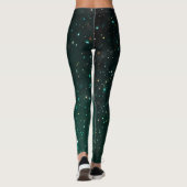Emerald Sparkle Galaxy Leggings (Achterkant)