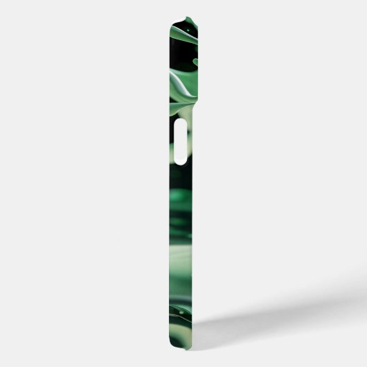 Emerald Splash Dynamics iPhone Case (Achterkant / Rechts)