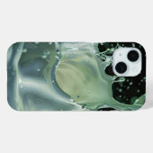 Emerald Splash Dynamics iPhone Case (Achterkant (horizontaal))