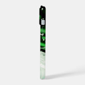 Emerald Splash Dynamics iPhone Case iPhone 15 Case (Linkerkant)