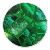 Emerald Spring - Cellen collage N2 Keramische Knop (Voorkant)