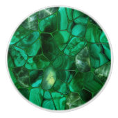 Emerald Spring - Cellen collage N4 Keramische Knop (Voorkant)