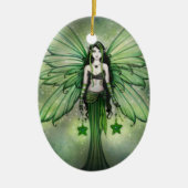 Emerald Star Christmas Fairy Ornament (Voorkant)