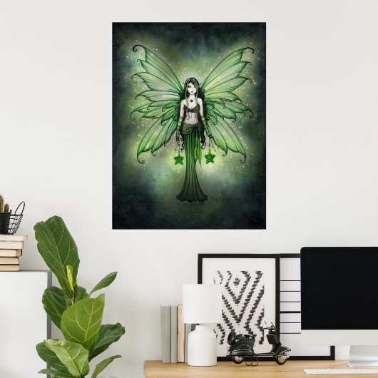 Emerald Star Fairy Poster (Thuiskantoor)