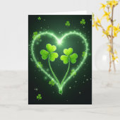 Emerald Star Heart Shamrock Kaart (Gele Bloem)