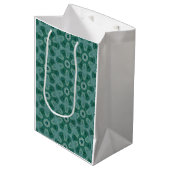 Emerald Starburst Kaleidoscoop Medium Cadeauzakje (Voorkant Gekanteld)