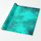 Emerald Storm Wrapping Paper Cadeaupapier (Uitgerold)