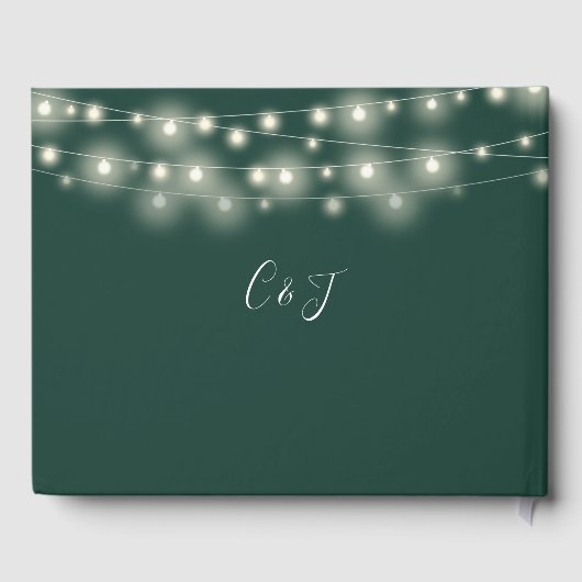 Emerald String Licht Sieraar Signature Script Trou Gastenboek (Achterkant)