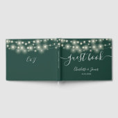 Emerald String Lights Signature Script Trouwdag Gastenboek (Volledig)
