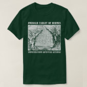 Emerald Tablet van Hermes Hermetic Alchemy Emblem T-shirt (Design voorkant)