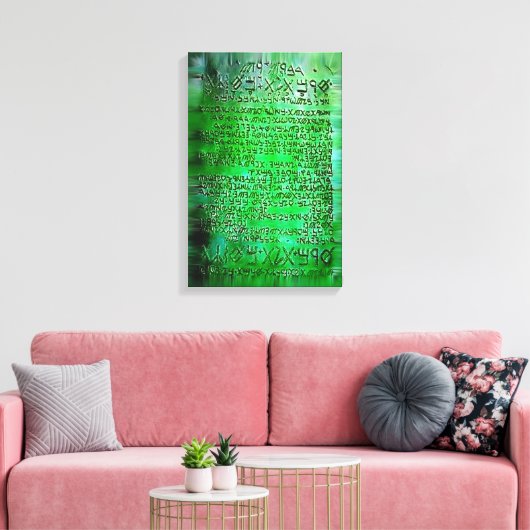 EMERALD TABLETTEN THOTH RA CANVAS EG (Insitu (Woonkamer))