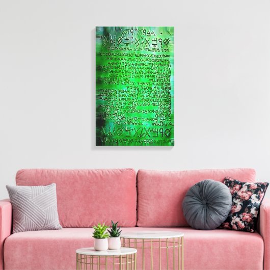 EMERALD TABLETTEN THOTH RA CANVAS EG (Insitu (Woonkamer))