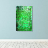 EMERALD TABLETTEN THOTH RA CANVAS EG AFDRUK (Insitu (Houten vloer))