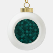 Emerald Tegelpatroon – Moderne Luxe Keramische Bal Ornament (Voorkant)