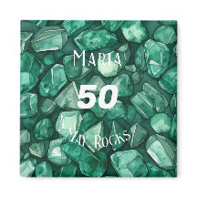 Emerald-thema mei Verjaardag Jubileum Custom