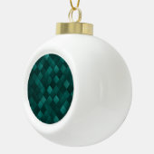 Emerald Tile Pattern – Modern Luxury Keramische Bal Ornament (Rechts)