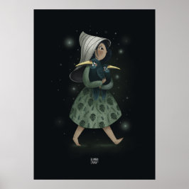 EMERALD TOUCANET door Alexandra Dikaia Poster