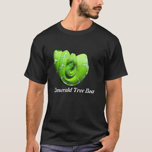 Emerald Tree Boa Basic Dark T-Shirt (Voorkant)