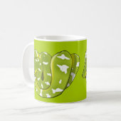 Emerald Tree Boa (bijgewerkt) Groene Mok (Voorkant links)