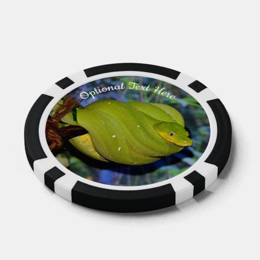 Emerald Tree Boa Pet Snake Poker Chips (Enkel)