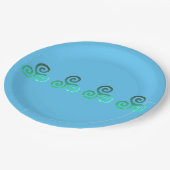 Emerald Triskele Oud Keltisch Symbool Papieren Bordje (Gekanteld)