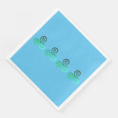 Emerald Triskele Oud Keltisch Symbool Servet (Hoek)