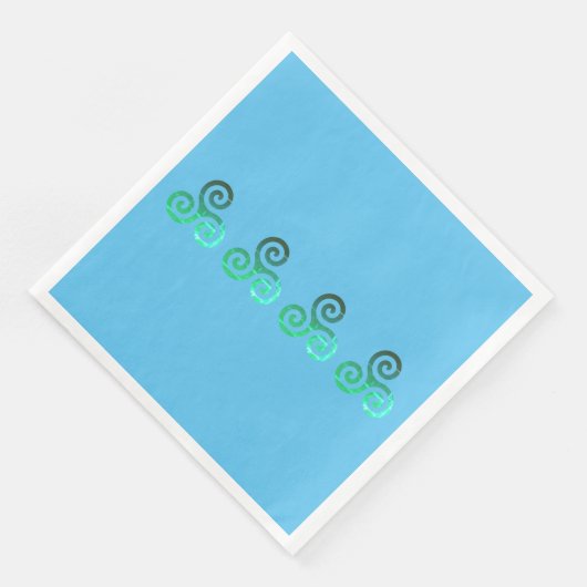 Emerald Triskele Oud Keltisch Symbool Servet (Hoek)