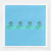 Emerald Triskele Oud Keltisch Symbool Servet (Voorkant)