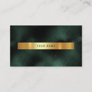 Emerald Tropical Green Gold Vip Ombre Glitter Visitekaartje