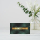 Emerald Tropical Green Gold Vip Ombre Glitter Visitekaartje (Staand voorkant)