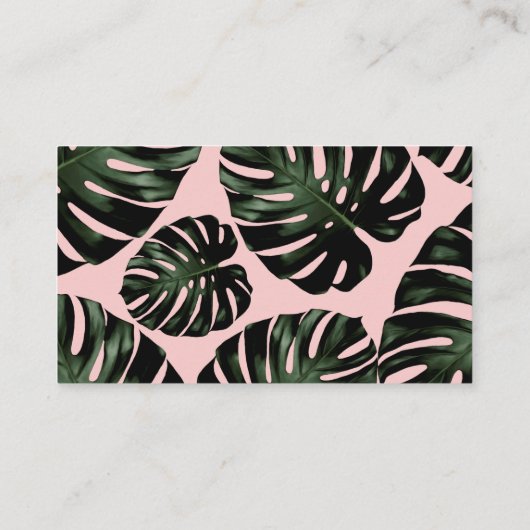 Emerald Tropical QR code RSVP Wedding Website Informatiekaartje (Achterkant)