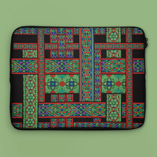 Emerald Twilight-Glas in lood laptophoes Laptop Sleeve