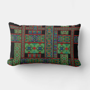 Emerald Twilight Glas in lood Lumbar Pillow Kussen