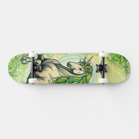 Emerald Unicorn Persoonlijk Skateboard (Horizontaal)
