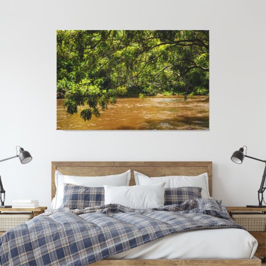 Emerald Veil over Rio Una Canvas Afdruk (Insitu (Slaapkamer))
