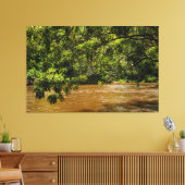 Emerald Veil over Rio Una Canvas Afdruk (Insitu (Woonkamer))