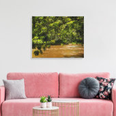 Emerald Veil over Rio Una Canvas Afdruk (Insitu (Woonkamer))