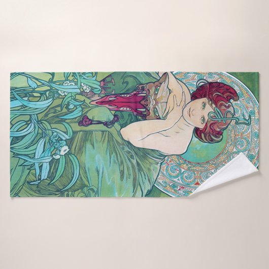 Emerald (vier juwelen), Alphonse Mucha Badhanddoek (Badhanddoek)