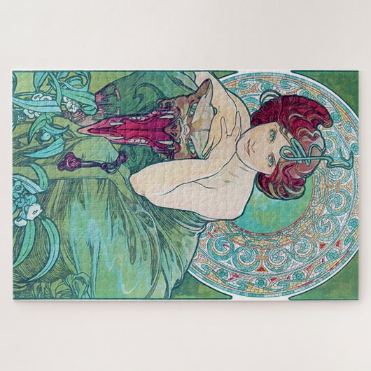 Emerald (vier juwelen), Alphonse Mucha Legpuzzel (Horizontaal)