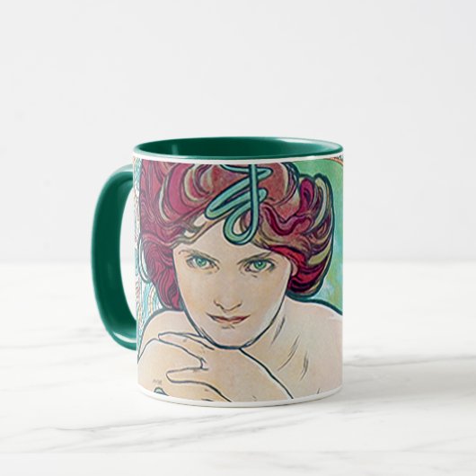 Emerald (vier juwelen), Alphonse Mucha Mok (Voorkant links)