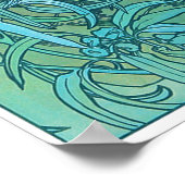 Emerald (vier juwelen), Alphonse Mucha Poster (Hoek)