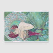 Emerald (vier juwelen), Alphonse Mucha Tissuepapier (Voorkant)