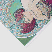 Emerald (vier juwelen), Alphonse Mucha Tissuepapier (Detail)