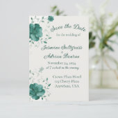 Emerald Vine Wedding Save The Date (Staand voorkant)