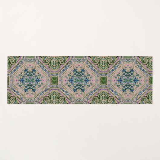 Emerald Vintage Rug Print Yogamat (Voorkant (horizontaal))
