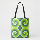 Emerald Vortex Quartlet Tote Bag (Voorkant)