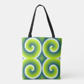 Emerald Vortex Quartlet Tote Bag (Achterkant)